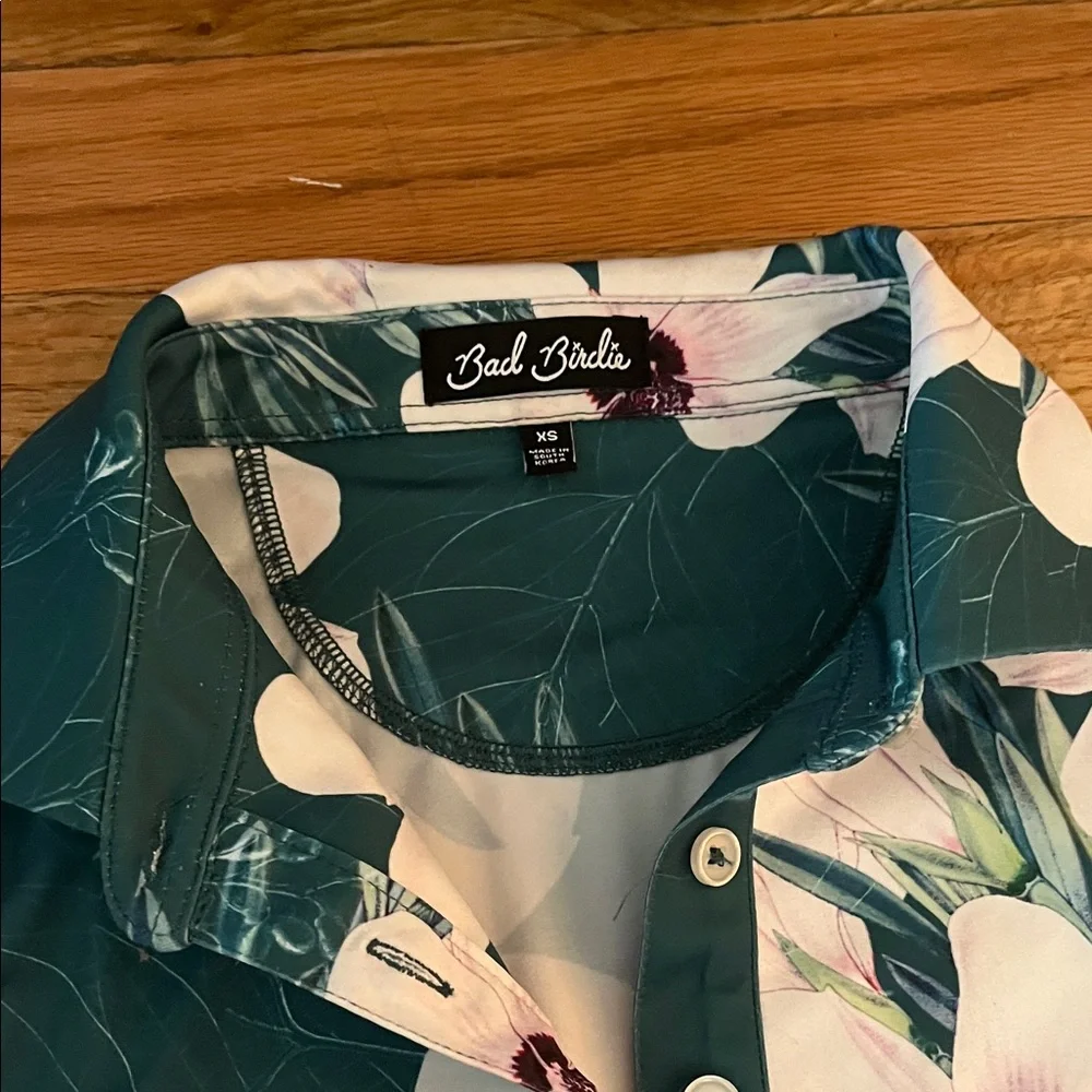Bad Birdie Teal Floral Sleeveless Blouse - Picture 2 of 3